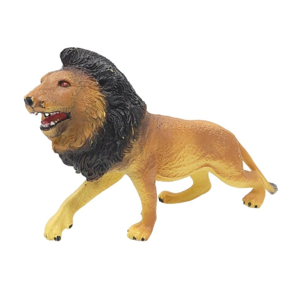 Ankyo Lion Hard Plastic Toy 10" Figure Tan Brown King Of The Jungle Safari Cat